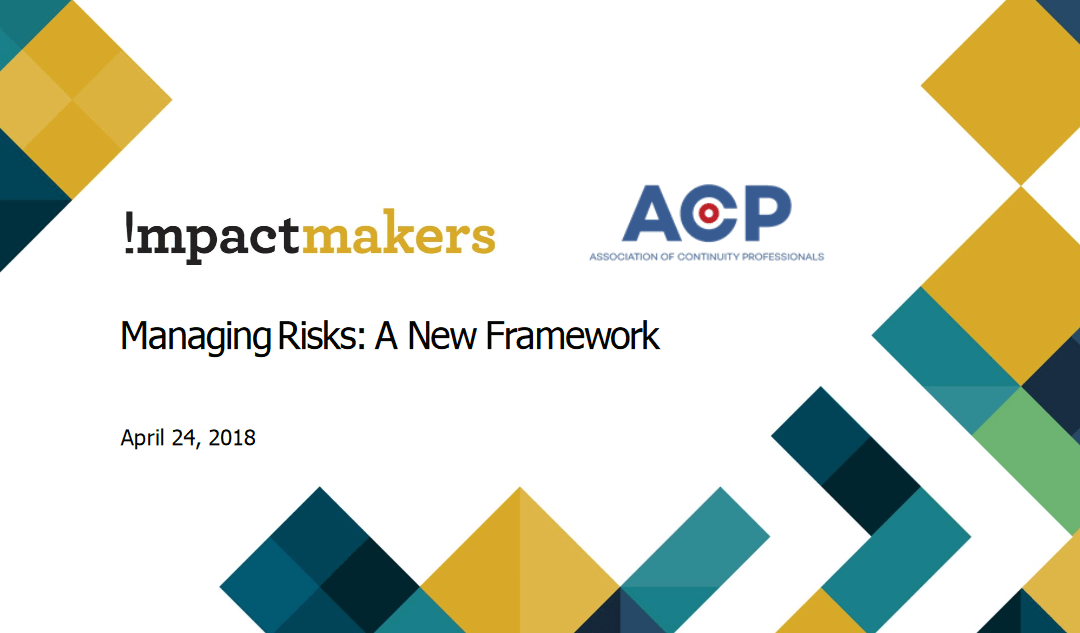 Organizational Risk Management Is Not Just About Compliance